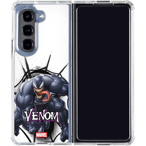 Marvel Venom Reaching Forward Galaxy Z Fold5 5G Clear Case