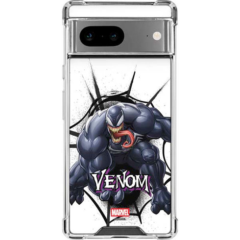 Marvel Venom Reaching Forward Google Pixel 8a Clear Case