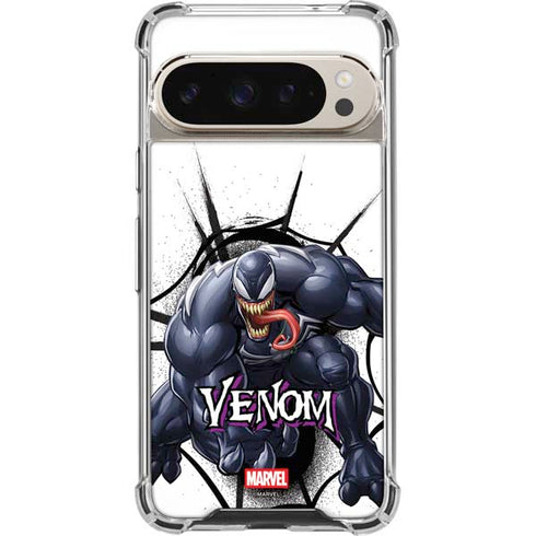 Marvel Venom Reaching Forward Google Pixel 9 Pro XL Clear Case