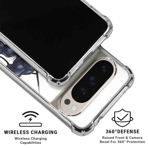 Marvel Venom Reaching Forward Google Pixel 9 Pro XL Clear Case