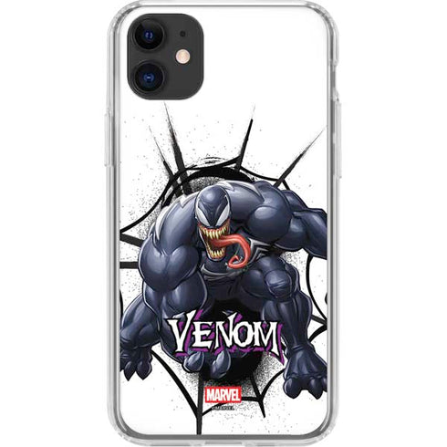 Marvel Venom Reaching Forward iPhone 11 Clear Case