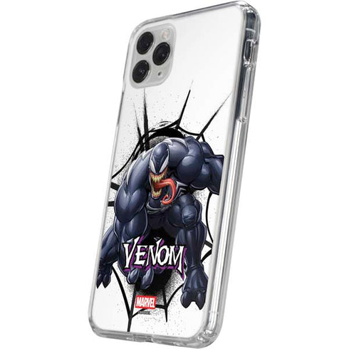 Marvel Venom Reaching Forward iPhone 11 Pro Clear Case