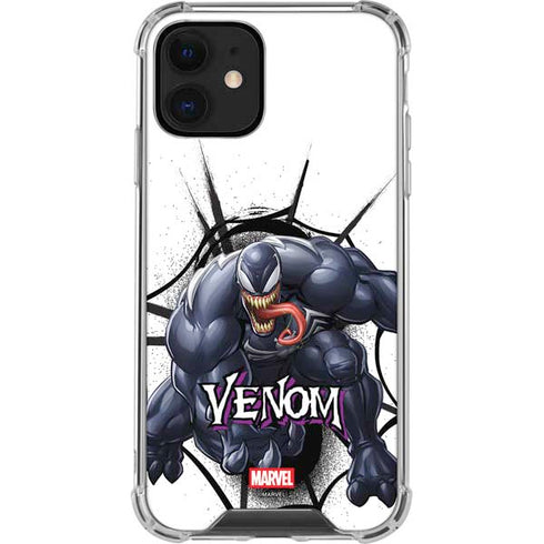 Marvel Venom Reaching Forward iPhone 12 Clear Case