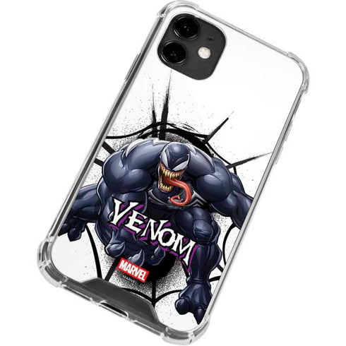 Marvel Venom Reaching Forward iPhone 12 Clear Case