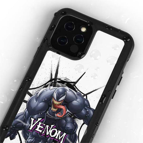 Marvel Venom Reaching Forward iPhone 12 Pro Waterproof Case