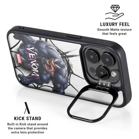 Marvel Venom Reaching Forward iPhone 13 Pro Kickstand Case