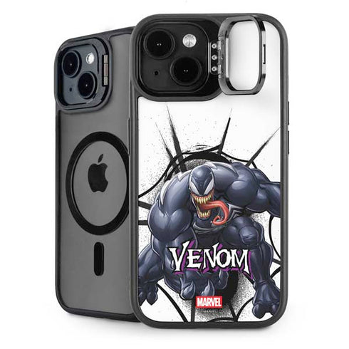 Marvel Venom Reaching Forward iPhone 15 Kickstand Case