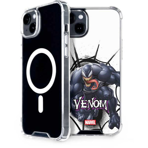 Marvel Venom Reaching Forward iPhone 15 Plus MagSafe Case