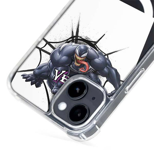 Marvel Venom Reaching Forward iPhone 15 Plus MagSafe Case