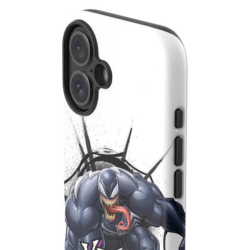 Marvel Venom Reaching Forward iPhone 16 Impact Case