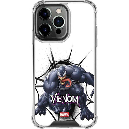 Marvel Venom Reaching Forward iPhone 16 Pro Clear Case
