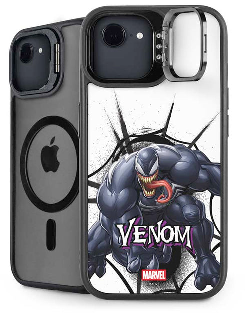 Marvel Venom Reaching Forward iPhone 16e Kickstand Case