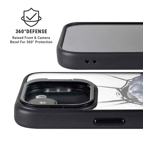 Marvel Venom Reaching Forward iPhone 16e Kickstand Case