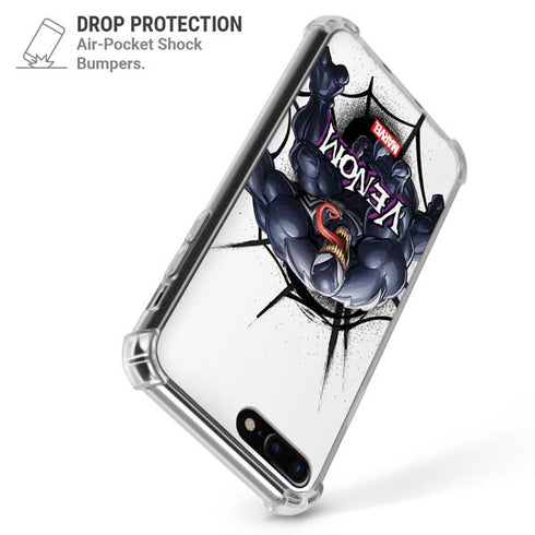 Marvel Venom Reaching Forward iPhone 7/8 Plus Clear Case