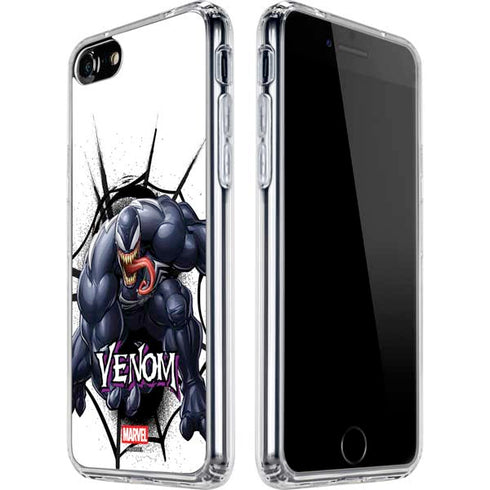 Marvel Venom Reaching Forward iPhone SE (2nd & 3rd Gen) Clear Case