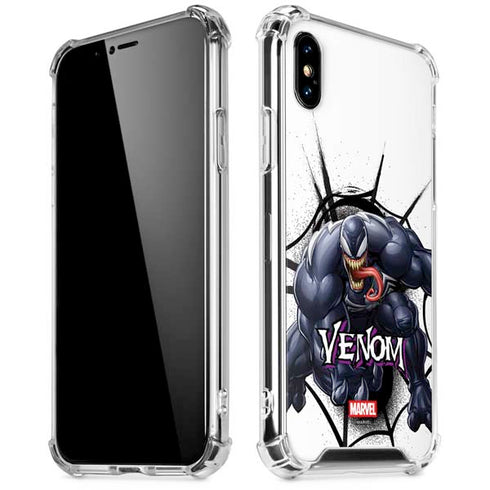 Marvel Venom Reaching Forward iPhone X/XS Clear Case