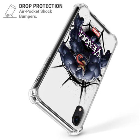 Marvel Venom Reaching Forward iPhone XR Clear Case