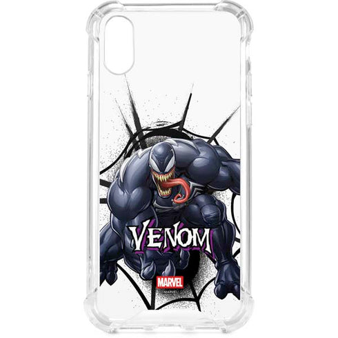 Marvel Venom Reaching Forward iPhone XS Clear Case