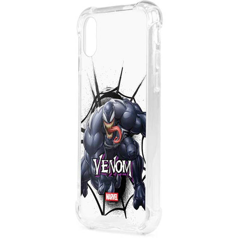 Marvel Venom Reaching Forward iPhone XS Clear Case