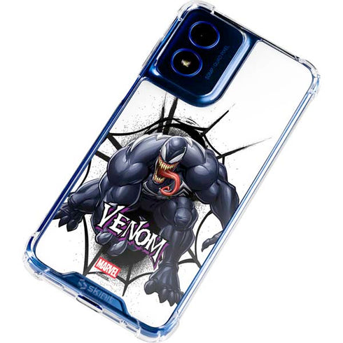 Marvel Venom Reaching Forward Moto G 5G (2024) Clear Case