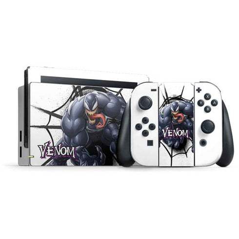 Marvel Venom Reaching Forward Nintendo Switch Bundle Skin
