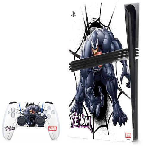 Marvel Venom Reaching Forward PS5 Pro Bundle Skin