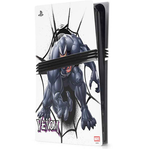 Marvel Venom Reaching Forward PS5 Pro Console Skin
