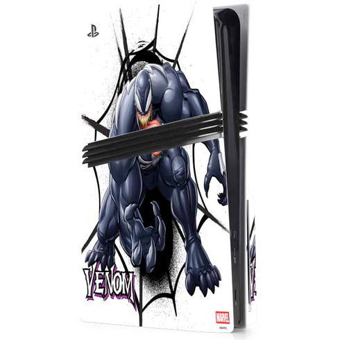 Marvel Venom Reaching Forward PS5 Pro Disk Console Skin