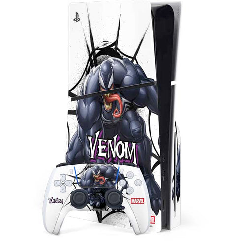 Marvel Venom Reaching Forward PS5 Slim Disk Bundle Skin