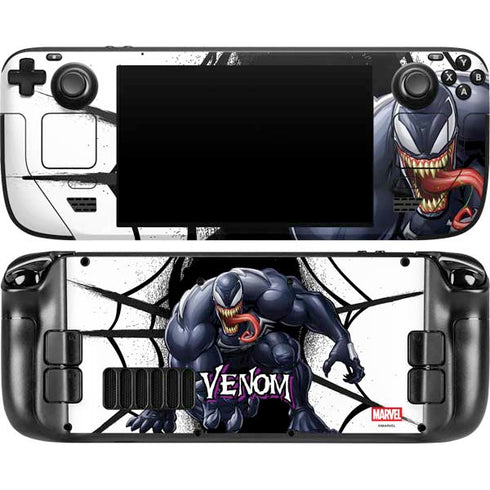 Marvel Venom Reaching Forward Steam Deck Handheld Gaming Computer OLED Skin