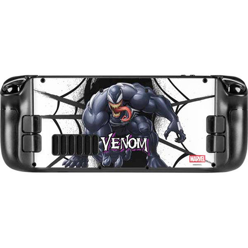Marvel Venom Reaching Forward Steam Deck Handheld Gaming Computer OLED Skin