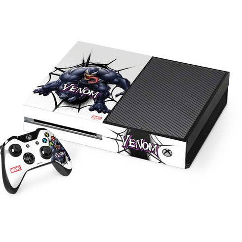Marvel Venom Reaching Forward Xbox One Console and Controller Bundle Skin