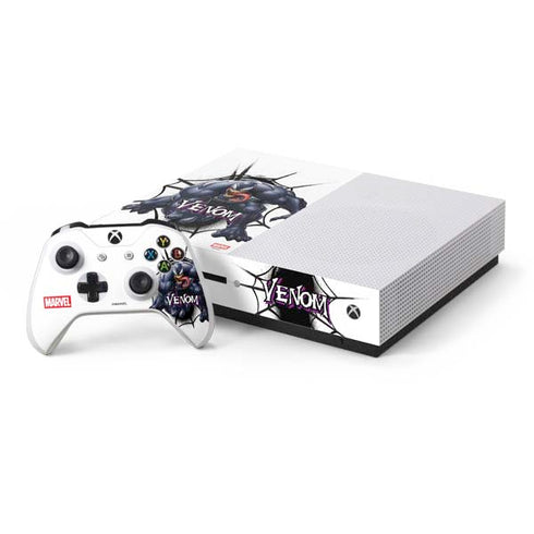 Marvel Venom Reaching Forward Xbox One S Console and Controller Bundle Skin