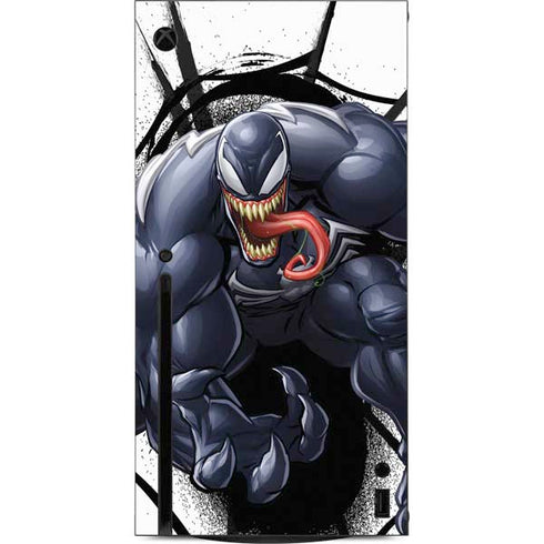Marvel Venom Reaching Forward Xbox Series X Console Skin