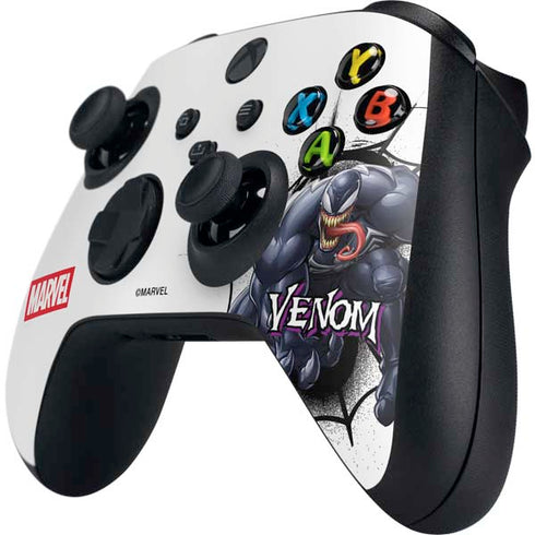 Marvel Venom Reaching Forward Xbox Series X Controller Skin