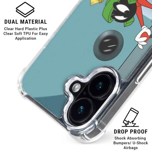 Looney Tunes Marvin iPhone 16 Plus Clear Case