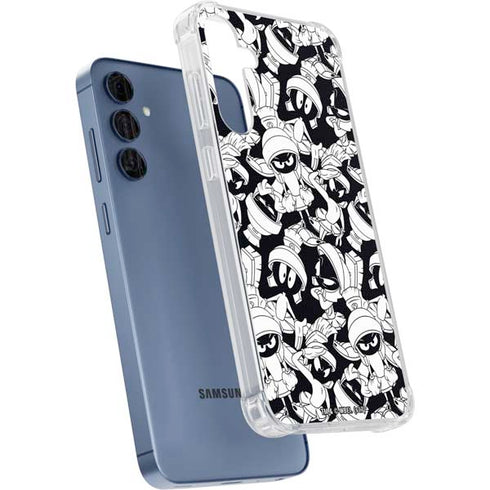 Looney Tunes Marvin Super Sized Pattern Galaxy A55 5G Clear Case