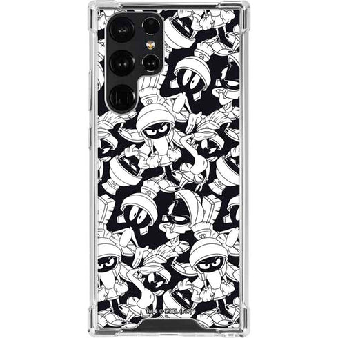 Looney Tunes Marvin Super Sized Pattern Galaxy S23 Ultra Clear Case