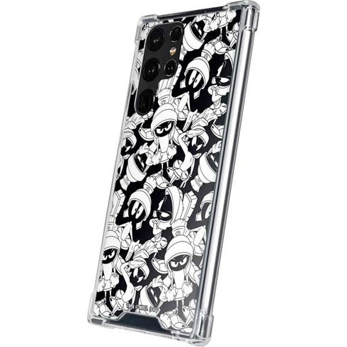 Looney Tunes Marvin Super Sized Pattern Galaxy S23 Ultra Clear Case