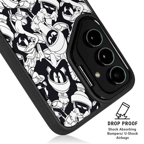 Looney Tunes Marvin Super Sized Pattern Galaxy S24 Kickstand Case