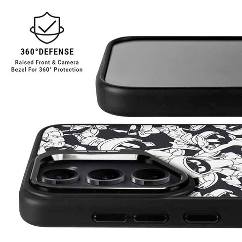 Looney Tunes Marvin Super Sized Pattern Galaxy S25 Plus Kickstand Case