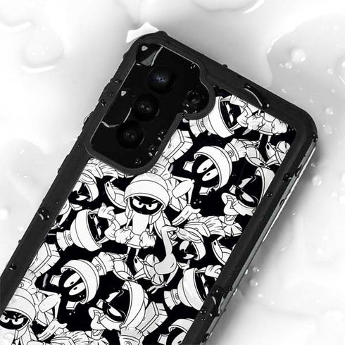 Looney Tunes Marvin Super Sized Pattern Galaxy S24 Plus Waterproof Case