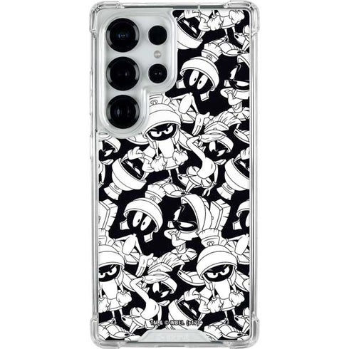 Looney Tunes Marvin Super Sized Pattern Galaxy S25 Ultra Clear Case