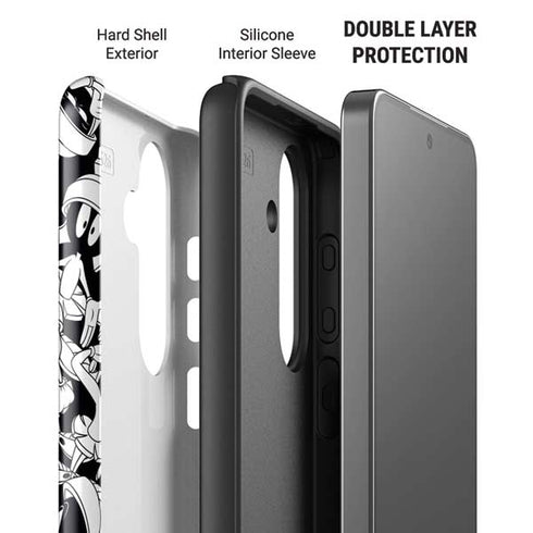 Looney Tunes Marvin Super Sized Pattern Galaxy S26 Impact Case