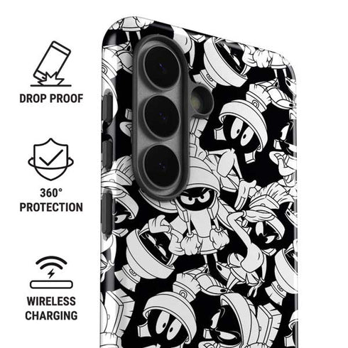 Looney Tunes Marvin Super Sized Pattern Galaxy S26 Plus Impact Case