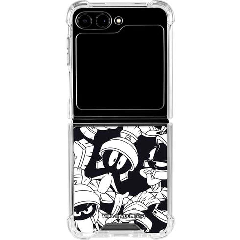 Looney Tunes Marvin Super Sized Pattern Galaxy Z Flip6 Clear Case