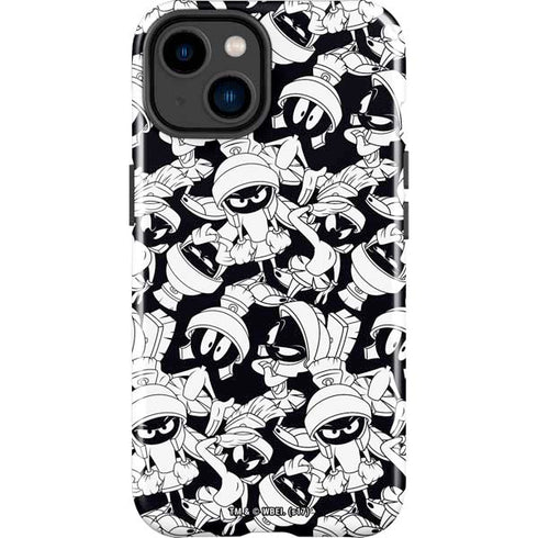 Looney Tunes Marvin Super Sized Pattern iPhone 15 Impact Case