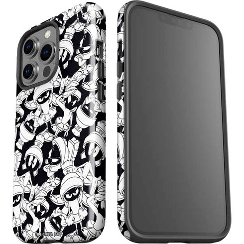 Looney Tunes Marvin Super Sized Pattern iPhone 15 Pro Impact Case