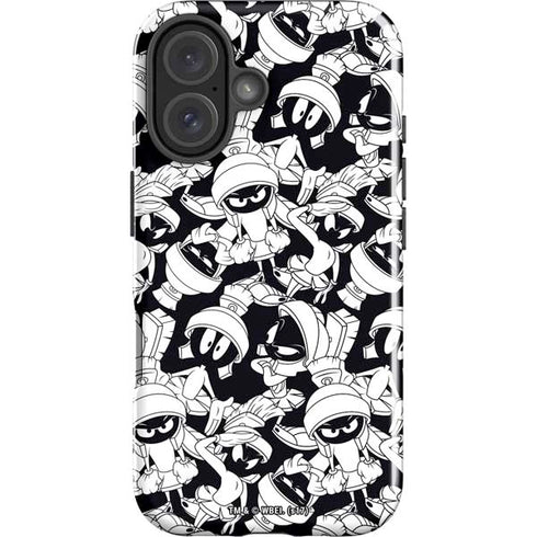 Looney Tunes Marvin Super Sized Pattern iPhone 16 Impact Case