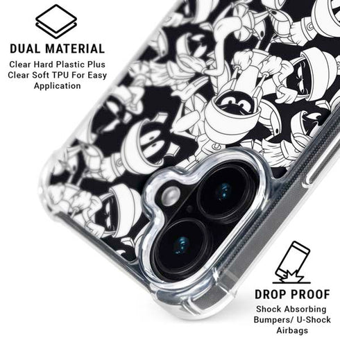 Looney Tunes Marvin Super Sized Pattern iPhone 16 MagSafe Case